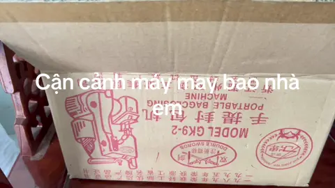 Cận cảnh máy may bao nhà em đây ạh#maymaybao#maymiengtui #maybaogao 