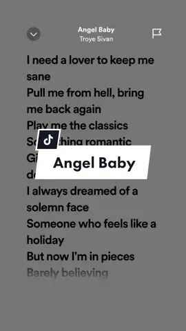 Angel Baby!🥰 #leohernandezlyrics_ #fypage #angelbaby #troyesivan #music #songlyrics #trendingsongs #4u #musiclyrics #song #trend #chill #spotify #fyp #fypシ #viral #lovesong #Love #tiktok #angel 