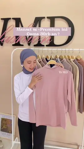 Manset Spandek (All Size) baju inner atasan fit muslim wanita tangan panjang  #mansetmurah #bajumanset #manset #mansetbajulenganpanjangpremium @WMD Fashion 