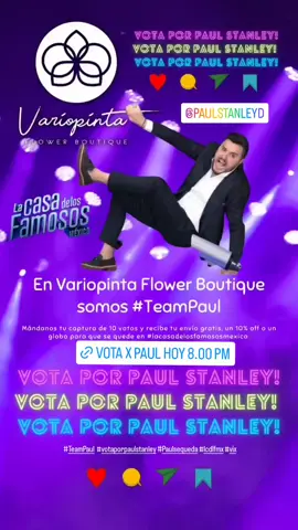Querida comunidad Variopinta es tiempo de ayudar y solo quiero pedirles apoyo para nuestro querido @paulstanleyd para que permanezca en @lacasafamososmx  si nos mandan sus 10 capturas de votos les damos 10% off, envío gratis o un globo en cualquier pedido en toda la tienda. #teampaul #teampaulstanley #paulsequeda #lacasadelosfamososmexico #lcdlfmx #vix #teamcielo #paulstanley #paulstanleyforever  #paulstaleyforever  #votaporpaulstanley
