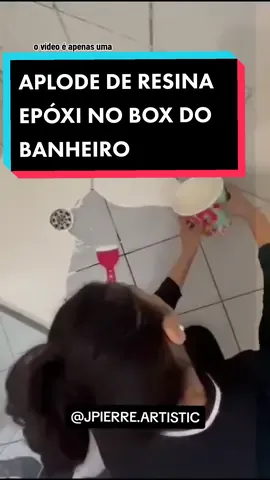 APLICAÇÃO DE RESINA EPÓXI EM PISO DO BANHEIRO VEJA O RESULTADO #jpierreartistic #jpierreartistic3d #piso #porcelanatoliquido #resinaepoxi #resinaepoxica #pisos  #epoxicos 