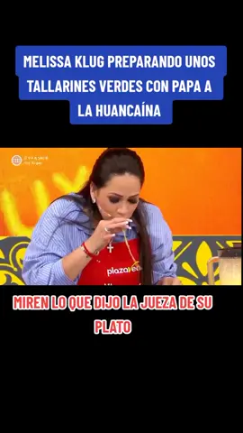 Melissa Klug preparada tallarines en el programa mi mamá cocina mejor que la tuya #mimamacocinamejorquelatuya #melissaklug #fyp 