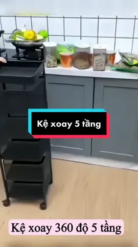 Kệ vuông xoay 5 tầng 360 độ #kêxoay360độ #kệ_trang_trí #ke5tang #tienichgiadinh #noithatdep #noithatnhabep 