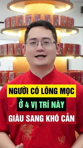 Người có lông mọc ở 4 vị trí này, giàu sang, phú quý#phongthuy