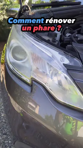 Rénovation phare  #CapCut #astucetiktok #phare #tuto #voiture #detailing  #renovation 