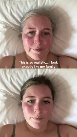 Thsi filter is wild to me, I look the same just with more wrinkles 😂 #aged #older #elderly 