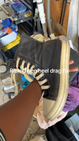 Here a quick fix video for that ricky heel drag #rickowens #fashion #streetwear 