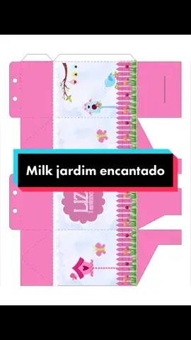 Caixinha milk no tema jardim encantado 🤍😍 #caixinhamilk #personalizados #artesdigitais #artesdigitaiscriativa #foryou #fyy #viral #convitesdigitais #conviteinterativo 