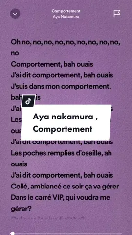 Aya Nakamura « Comportement »#ayanakamura #aya #ayanakamurachallenge #ayanakamuracomportement #comportement #speeduplyricstrend 