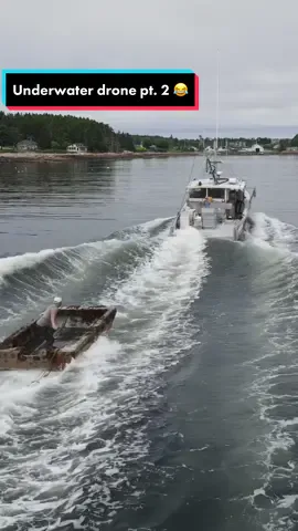 Retrieving a sunken boat! 😂 The drone is @QYSEA.FIFISH new #fifishevo its a lot of fun! Full video in my linktree in bio! #fifishevo #lobstertok #lobster #maine #fy #fyp #207 #mainecheck #gulfofmaine #ocean #interesting #scuba #underwaterdrone #fifish #lobsterfishing 