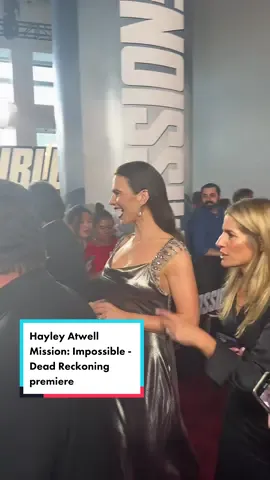 #HayleyAtwell is stealing our hearts at the #MissionImpossible premiere. 🔥