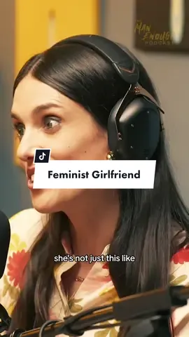 @liz takes a closer look at the fantasy of the empowered girlfriend 🎙️👀 #jonahhill #manenough #feminism 