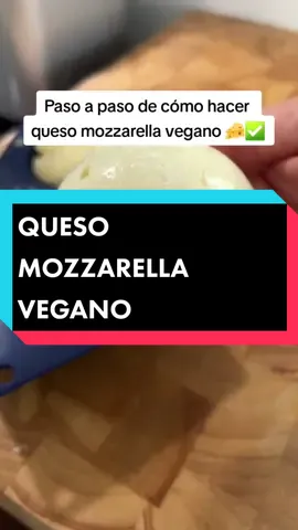 Queso mozzarella vegano fácil y delicioso 🧀❤️🌟 #mozzarellavegana #quesomozzarella #vegano #alimentosveganos #cocinavegana #quesovegano #recetafacil  Queso mozzarella vegano, queso mozzarella vegano receta, queso mozzarella vegano que derrite, mozzarella vegana