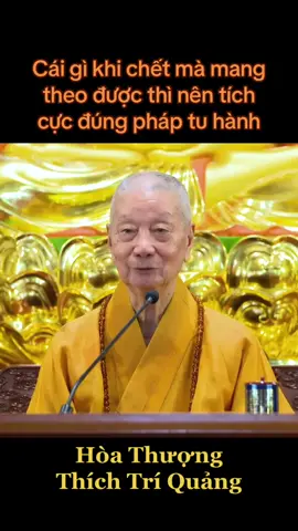 Cái gì khi chết mà mang theo được thì nên tích cực đúng pháp tu hành. Hòa Thượng Thích Trí Quảng khai thị #thichtriquang #hoathuongthichtriquang #tutap #nghephap #daophat #phatgiao #phatphap #daotrangphaphoa #phohienbotat #kinhphaphoa #kinhdieuphaplienhoa 