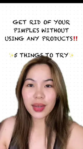 Can you get rid of your pimples without using any products? 🤔🤔🤔 #getridofpimples #howtogetridofacne #skincaretips #skincareph #SkinCare101 #tips #fyp #stellabernardo 