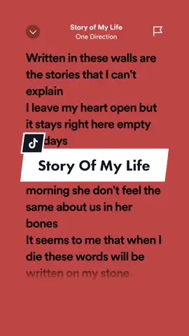 Story Of My Life ! #onedirection #storyofmylife #spotify #music #leohernandezlyrics_ #fypage #storyofmylifeonedirection #4u #foryou #trending #songlyrics #trendingsongs #musiclyrics #viral #fyp #fypシ #oldsong #aesthetic #oldbutgold #trend 
