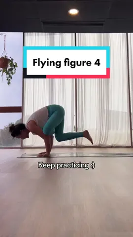 Flying figure fours #dailyasana #yoga #flyingpose #armbalances 
