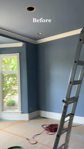 Loving that gray ceiling! #newhome #newhouse #fyp #foryou #homeimprovement #renovation #paintcolors #sherwinwilliams #graypaint #cozyathome 
