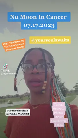 🌙 Nu Moon 🌙 In Cancer ♋️ Is Approachingggggg On July 17th, 2023 😊 One Day After My Solar Return (Birthday) 😁. Check Out The FULL VIDEO On My YouTube Channel: Your Soul Awaits ✨️ 🪐 For Astrology Readings, Click The Link In My Bio To Book Your Readings Through My Website 🪐 #newmoon #cancer♋️ #astrologysigns #zodiacsigns #444 #guthealth #asabovesobelow #shiftingrealities #newmoonincancer 
