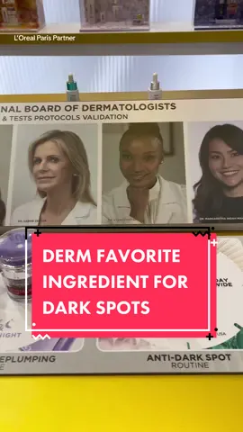 Asking derms from all over the world what ingredient works best for dark spots with @L’Oréal Paris. Teasing something coming soon 😉 #LorealParisPartner  #darkspots #dermatologist 