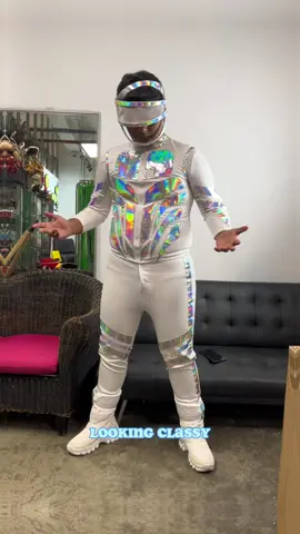Hit up the nearest nightclub with our futuristic disco dancer costume 🕺🕺🪩🪩💃💃 #costume #costumeideas #cosplaysg #grwm #cosplay #disco #discodancer #dancer #cyberpunk #cyberpunk2077 #robots #robotdance #nightclub #futuristic #futuristicfashion #futuristiccosplay #futuristiccostume 
