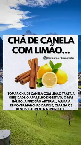 #cha #limao #canela #obesidade #emagrecimento 