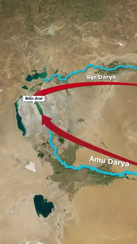 Biển Aral - từng là thủy vực nội địa lớn thứ tư trên thế giới nhưng đã gần như biến mất hoàn toàn #vttn #vutruthunho #bien #aral