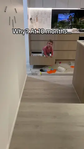 My free range baby has been getting into everything 😅 #babyfever #babiesoftiktok #mumlife #parentingfail #parentingtips #babiesdothedarndestthings #funnybaby 