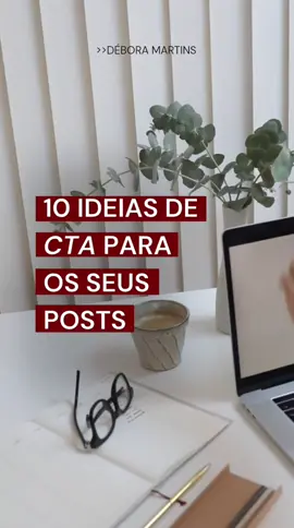CTA = chamada para a ação. São frases que usamos ao final de um post para pedir que a audiência faça uma determinada ação. As chamadas para ação são importantes para manter o relacionamento com a audiência. Serve para convidar a audiência a fazer determinada ação, seja ela, compartilhar, curtir, comentar ou salvar. Já salva essas 10 ideias de CTA para usar em seus posts e aumentar a interação com sua audiência. #cta #marketingdeconteudo #marketingdigital #marketingestratégico #socialmediamarketing #socialmedia 