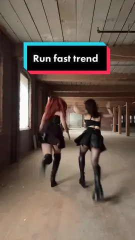 Taking a break from our music video shoot to do this trend @Ally the Piper  #miaxally #runfast #florenceandthemachine 