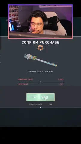 OKAY BUT THE SKIN IS FIRE LETS BE REAL #synthicsvalorant #Valorant #snowfallwand 