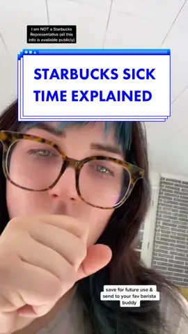 paid sick time is an extremely important benefit offered by starbucks (which unfortunately is uncommon in this industry especially for baristas). Starbucks partners in the mainland US collect sick time based on the hours they work & can be used immediately after collection. I use sick time regularly to be able to attend doctors appointments as a caregiver for my husband. #starbucksbarista #tobeapartner #thebudgetingbarista #starbucksbenefits 