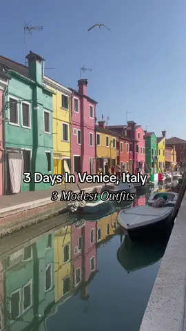 Outfit 1: Emerald Floral Bisht Outfit 2: Butterscotch Chiffon Layered Open Abaya Outfit 3: Rose Mauve Embellished Cuff Umbrella Cut Open Abaya  Shop the look online at www.abayabuth.com #hijabhack #hijabi #holiday #venice #italy #holidayoutfits #abayagirl #fyp #foryoupage #hijabi #modestfashion 