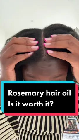 Had to test it for the 4c girls and well…results may vary #seasoned #hair #blackhair #rosemaryoil #hairoil #hairgrowth #4c #hairhacks #isitworthit #uk #uktiktok 