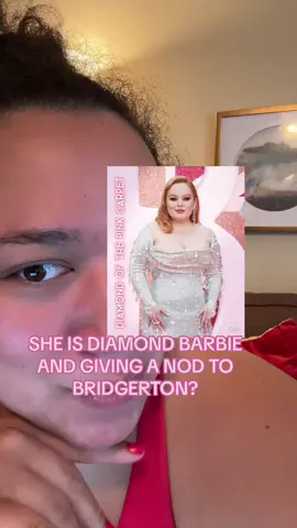 Yes, i know this could just be me being delulu about Nicola Coughlan’s dress, but with everything going on, I am just hoping this could be a nod to Bridgerton😅🥰 . . . . . #bridgerton #barbie #BarbieMovie #nicolacoughlan 