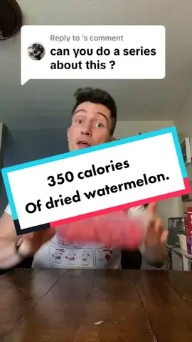 Replying to @ㅤ I… dont think i’ll finish this 😅 #watermelon #calories #driedwatermelon #cico #driedfruit #wow 