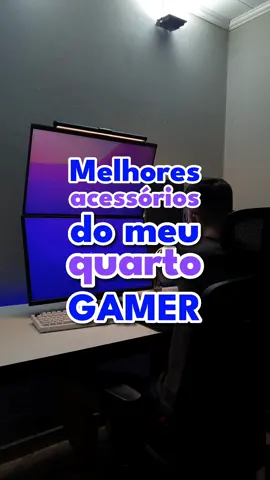 Melhores acessórios do meu quarto gamer 🙃 #setupgamer #setup #pcgamer #quartogamer 