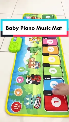 Baby Piano Music Mat 🎉 8 instruments music and keyboard available ‼️ Can adjust volume and recording ✅ Interesting music and songs ‼️ #babymusic #babypiano #pianomat #musicmat #fypシ #fyp #b2central #produkviral #viral #toy #toys #mainananak #mainan #mainanviral 