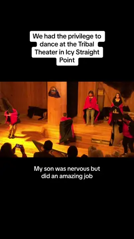 We had the privilege to dance at the Tribal Theater in Icy Straight Point. @Princess Cruises #icystraightpoint #alaskacruise #alaskarainforest #alaskatok 
