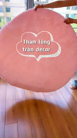 #xuhuong #decor #trangtrinhacua thảm lông tròn decor 