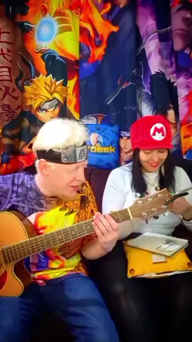 Errei úma frase da letra mas faz parte, ao vivo é assim 😁 #anime #musicadeanime #naruto #vozeviolao #viral #musica 