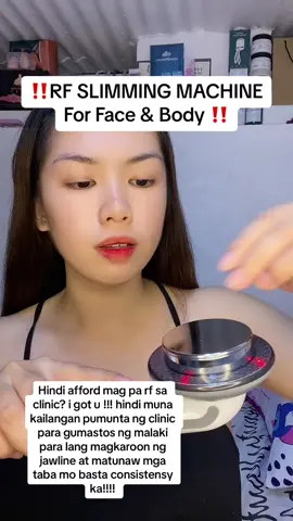Pag sa Clinic ka nag pa Rf gagastos ka ng 2000 oh mahigit pa meron naman palang Rf Slimming Machine na pwede mong gawin sa bahay na affordable at effective talaga! #slimmingmachine #3in1slimmingmachine #slimming #trend #tiktokfinds #fyp #facelifting 