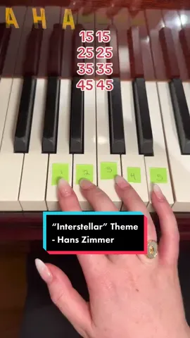 “Interstellar” theme #piano #tutorial #film #filmscore #music #musicindustry #interstellar #hanszimmer #composer #foryou #fyp
