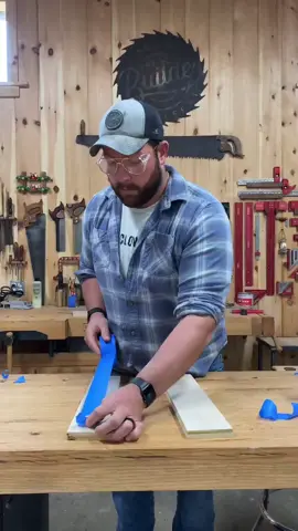 Who needs friends when you have blue tape by your side? 😂 . . . #stickysituations #bluetape #rescue #besties #woodworking #tooltok #maleckimob #templates #DIY #project