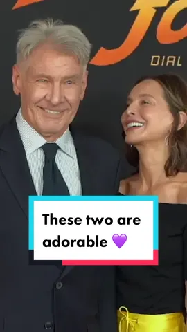 These two are adorable 💜 #harrisonford #harrisonfordedit #harrisonfordfanclub #calistaflockhart #harrisonfordcalistaflockhart #indianajones #indianajones5 