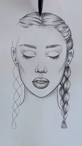 How to draw a face ✍️ #art #artwork #draw #drawing #sketch #anime #cartoon 