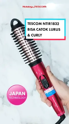 Tescom 2 Ways Hair Iron NTIR1832 BISA UNTUK CATOK LURUS DAN CURLY LHO ! hasil curly nya loose natural banget dan tentunya di plat nya juga ad kandungan Argan Oil dan ion negatif bkin rambut lebih lbut dan berkilau jg #Tescomid #japantechnology 