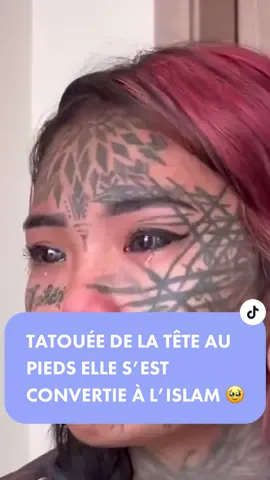 TATOUÉE DE LA TÊTE AU PIEDS ELLE S’EST CONVERTIE À L’ISLAM 🥹