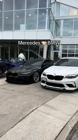 If you drive a BMW or Mercedes let me know❤️ This rivalry has literally fueled all of Tiktok for a reason🤝🏻 #fyp #c63 #victorm10 #mercedes #bmw #cartok #carsoftiktok 
