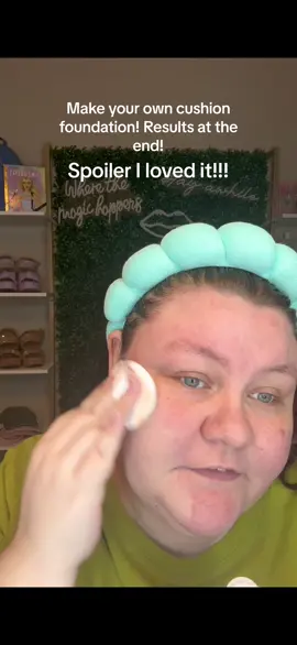 @Sarah🦋 inspired me to try this. Results at the end. No part 2. #diycushionfoundation #makeuptrend #viralmakeuphack #BeautyTok #makeuphacks 